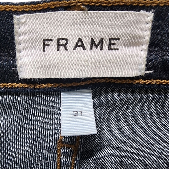 Frame Le Skinny De Jeanne Dark Wash Blue Jeans - 31 - Picture 5 of 8